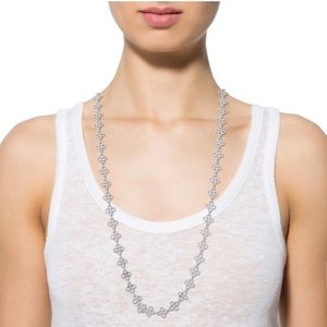 Tory Burch Logo Necklace - Silver